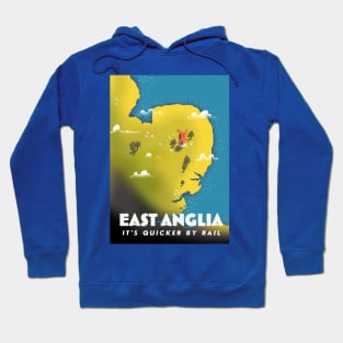 East anglia, It's Quicker by Rail Hoodie